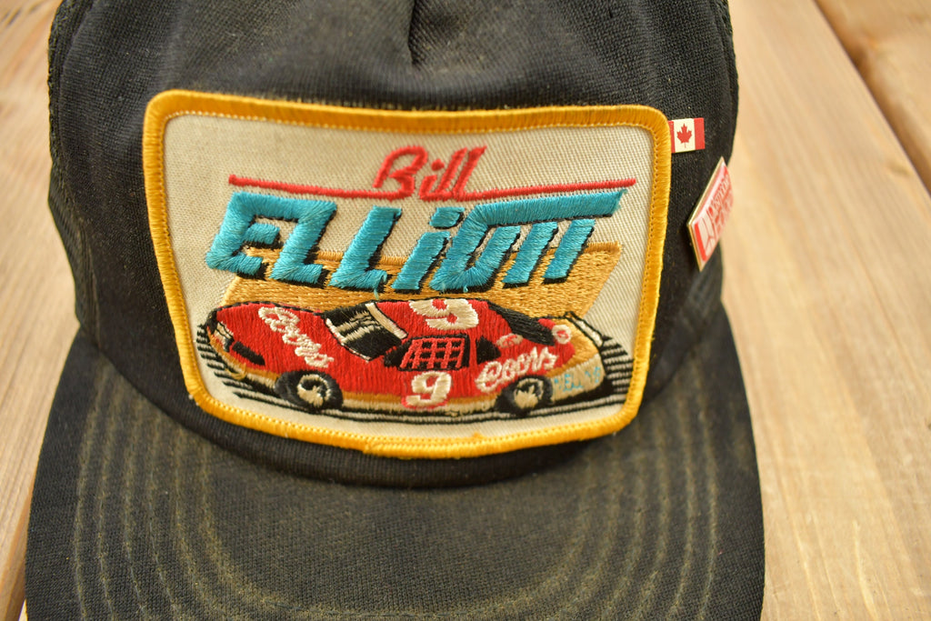 Vintage 1970s Bill Elliot Nascar Patch Trucker Hat