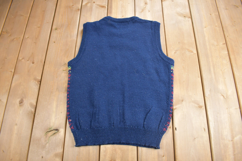 Vintage 1980s Hydes Park Knit Womens Sweater Vest