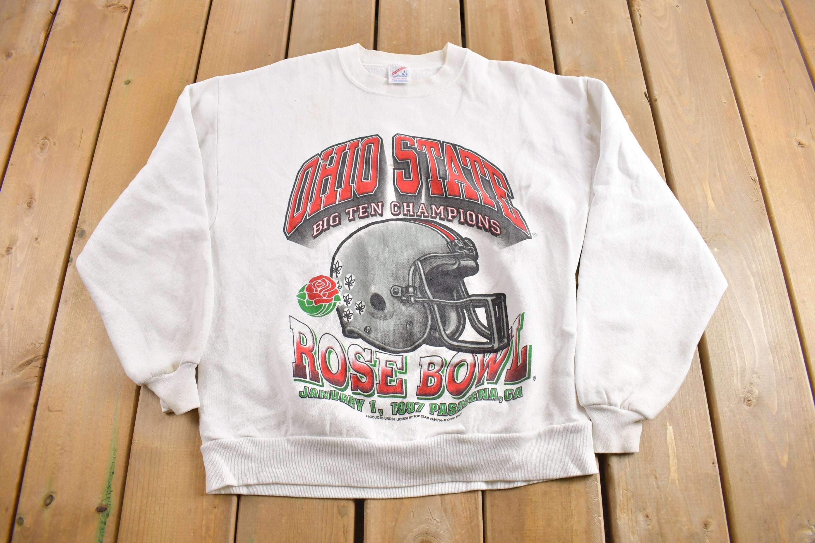 Vintage 1997 Ohio State University Buckeyes Rose Bowl Collegiate Crewneck