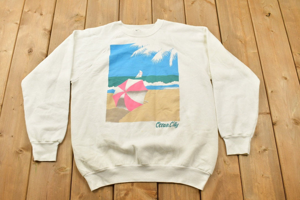 Vintage 1980s Ocean City Maryland Crewneck Sweatshirt