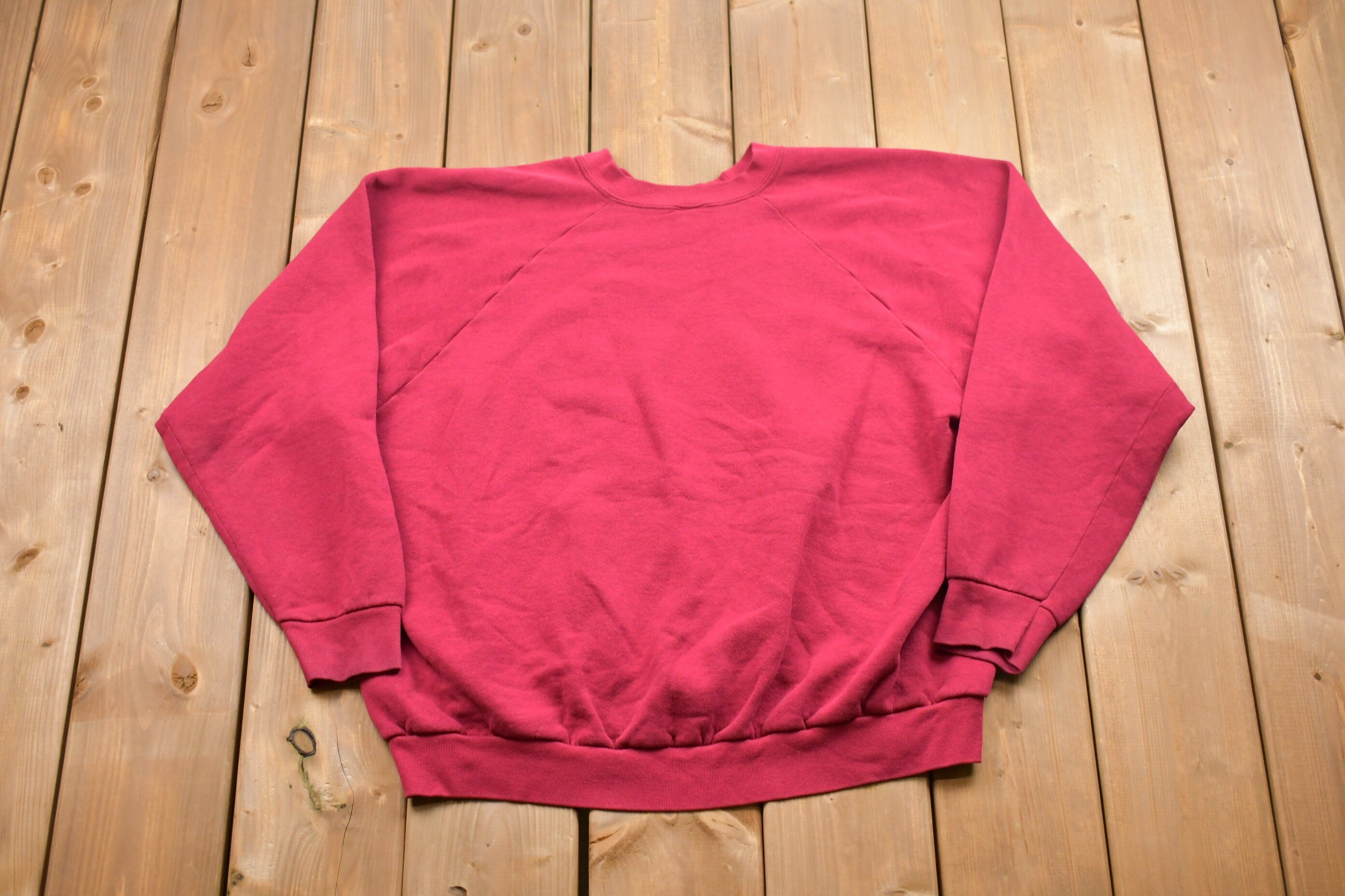 Vintage 1980s Fruit of the Loom Blank Basic Crewneck Sweatshirt
