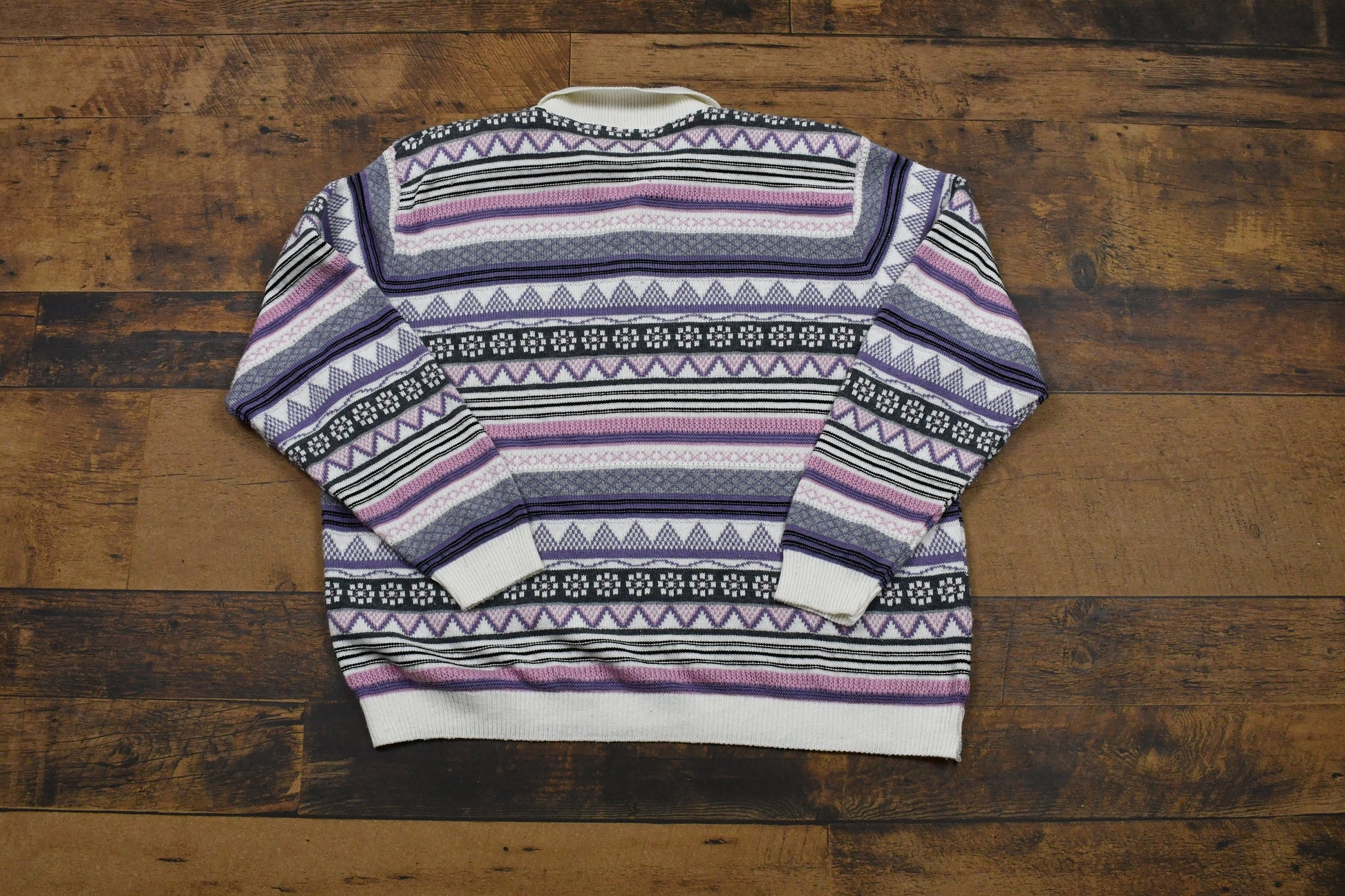 Vintage 1990s Alfred Dunner Womans Collared Knit Sweater /