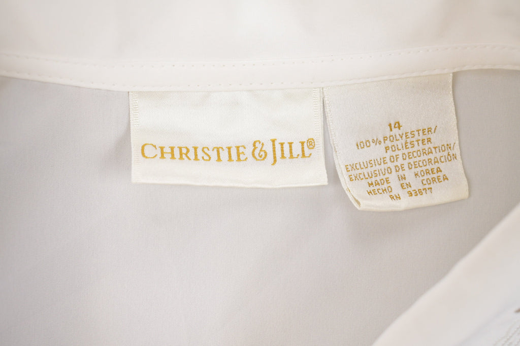 Vintage 1990s Christie & Jill Floral Button Up Shirt