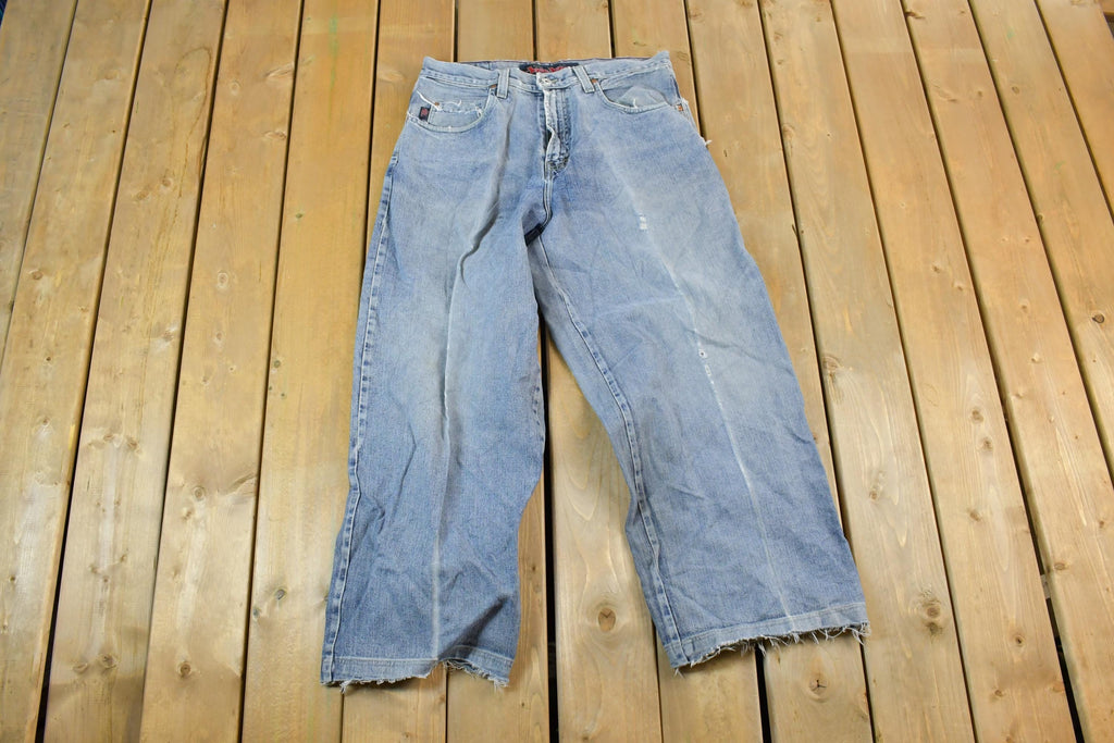 Vintage 1990s JNCO Funky Denim Wide Leg Jeans Size 36x32