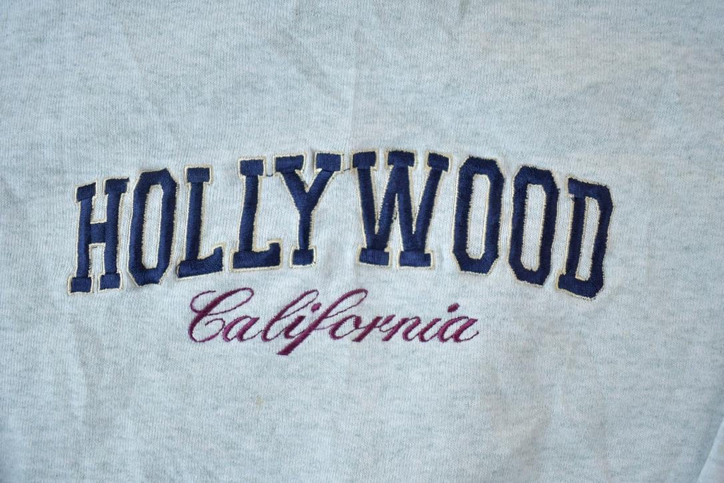Vintage 1990s Hollywood California Crewneck Sweatshirt  90s Crewneck  Souvenir Sweater  Streetwear  Travel And Vacation