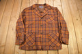 Vintage 1970s Pendleton Plaid Button Up Blazer Jacket Size M