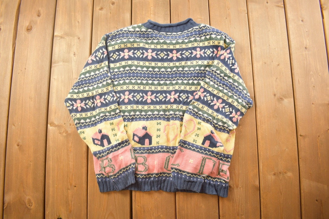 Vintage 1990s Christopher & Banks Knitted Crewneck Sweater