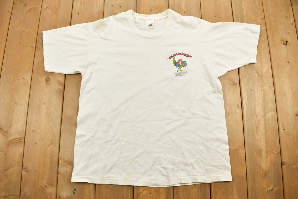 Vintage 1990 Chickenburger Bedford Nova Scotia Graphic T Shirt