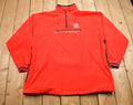 Vintage 1990s NFL Nebraska Huskers Fleece Quarter Zip Up Sweatshirt