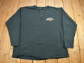 Vintage 2000 Harley Davidson Motorcycles Long Sleeve Henley T-Shirt
