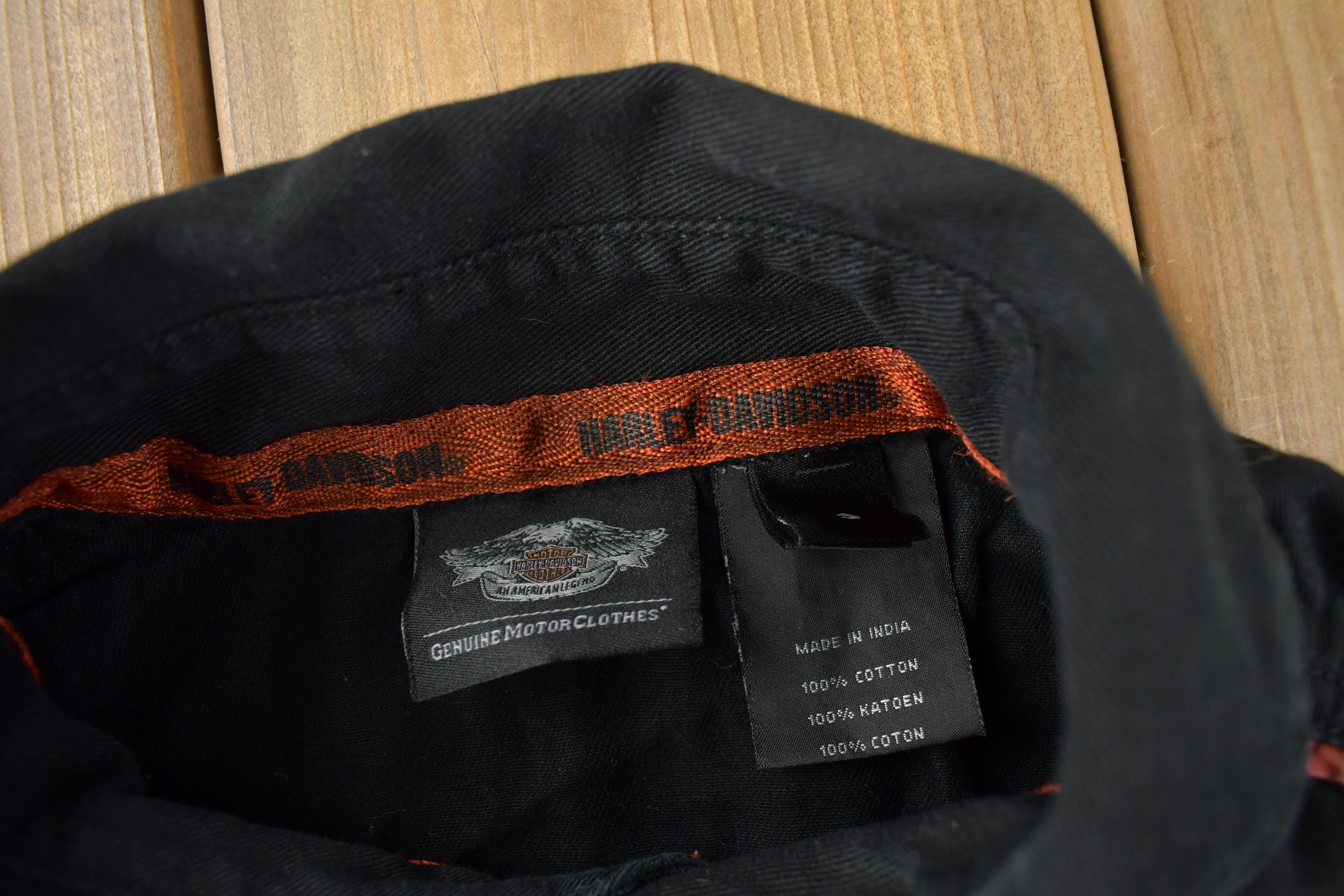 Vintage Y2K Harley Davidson Motorcycles Button Up Shirt