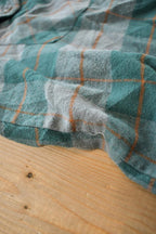 Vintage Y2K Higeae Plaid Button Up Flannel Cottage Shirt