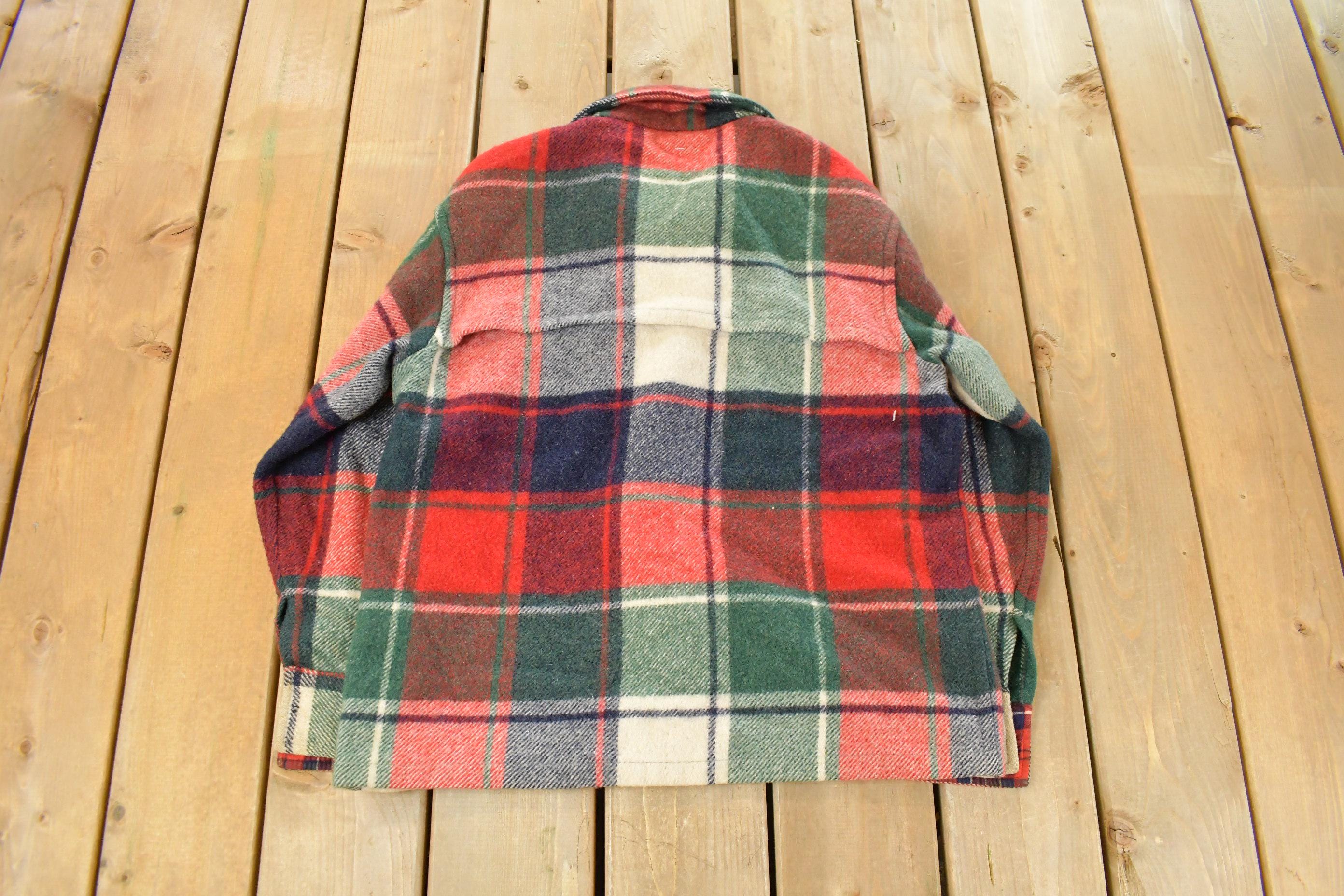 Vintage 1970s Cockatoo Wool Flannel Shirt Men's Medium