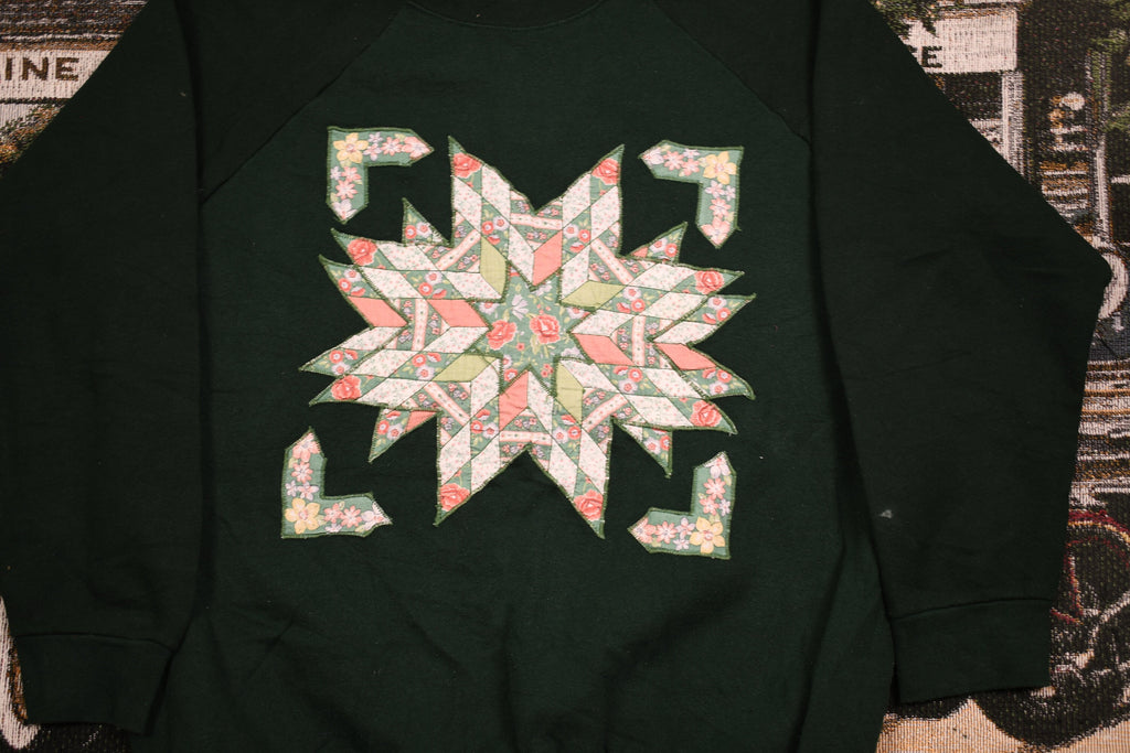 Vintage 1990s Abstract Pattern Print Crewneck