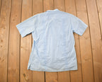 Vintage 1990s Career Club Sportswear Blank Blue Button Up Shirt
