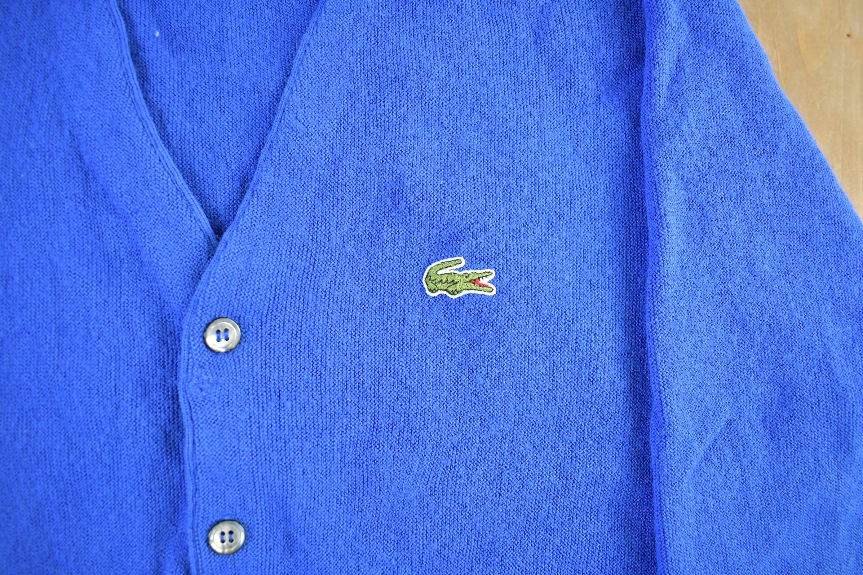 Vintage 1980s Izod Lacoste Knit Cardigan Sweater Men's S-M