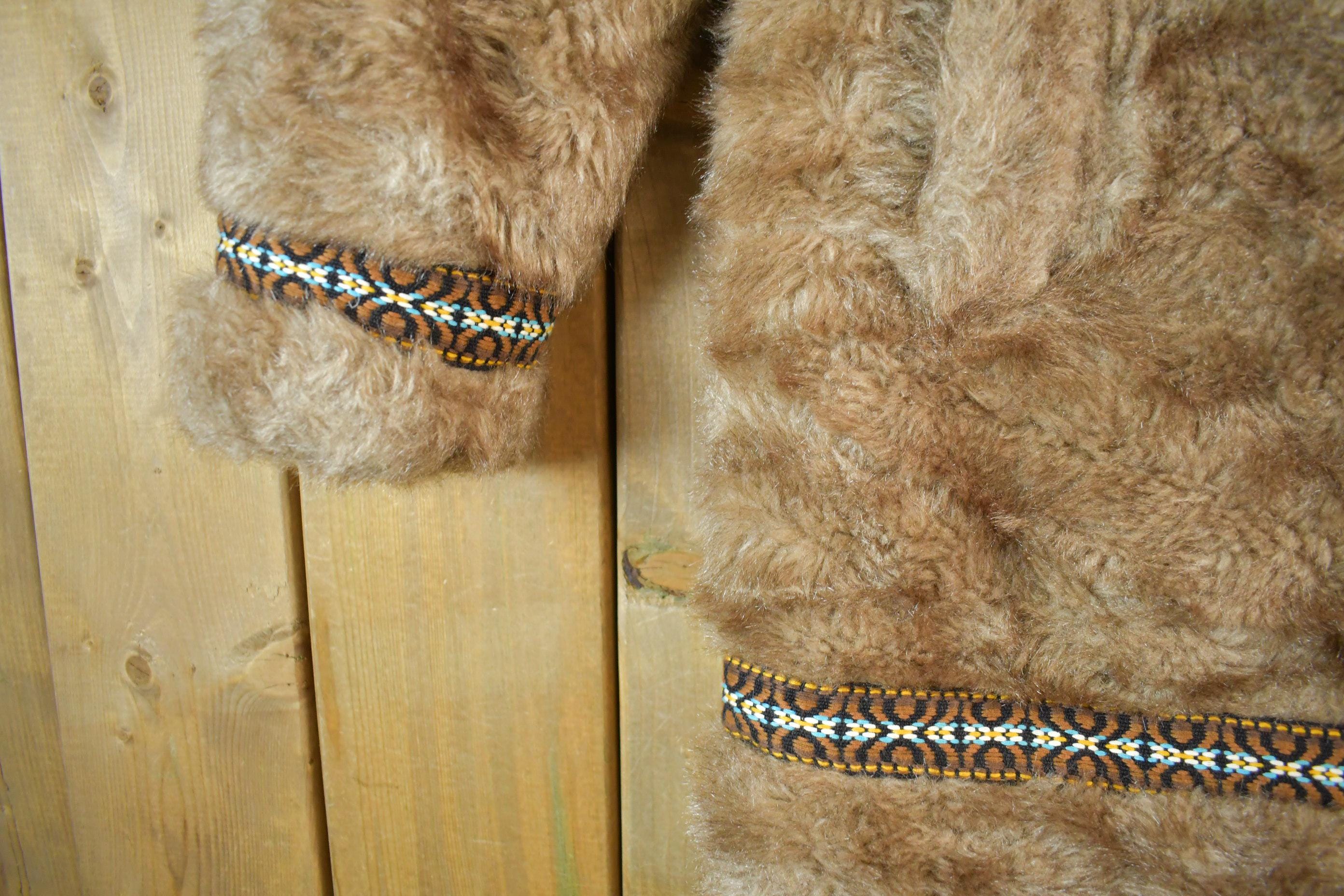 Vintage 1970s Hansa-Branta By Stearns Goose Down Sherpa Eskimo Jacket Women's Large