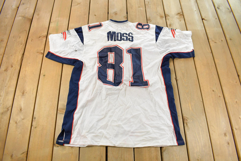 Vintage 2000s Randy Moss New England Patriots Reebok NFL On Field Stitched Jersey Men's XL
