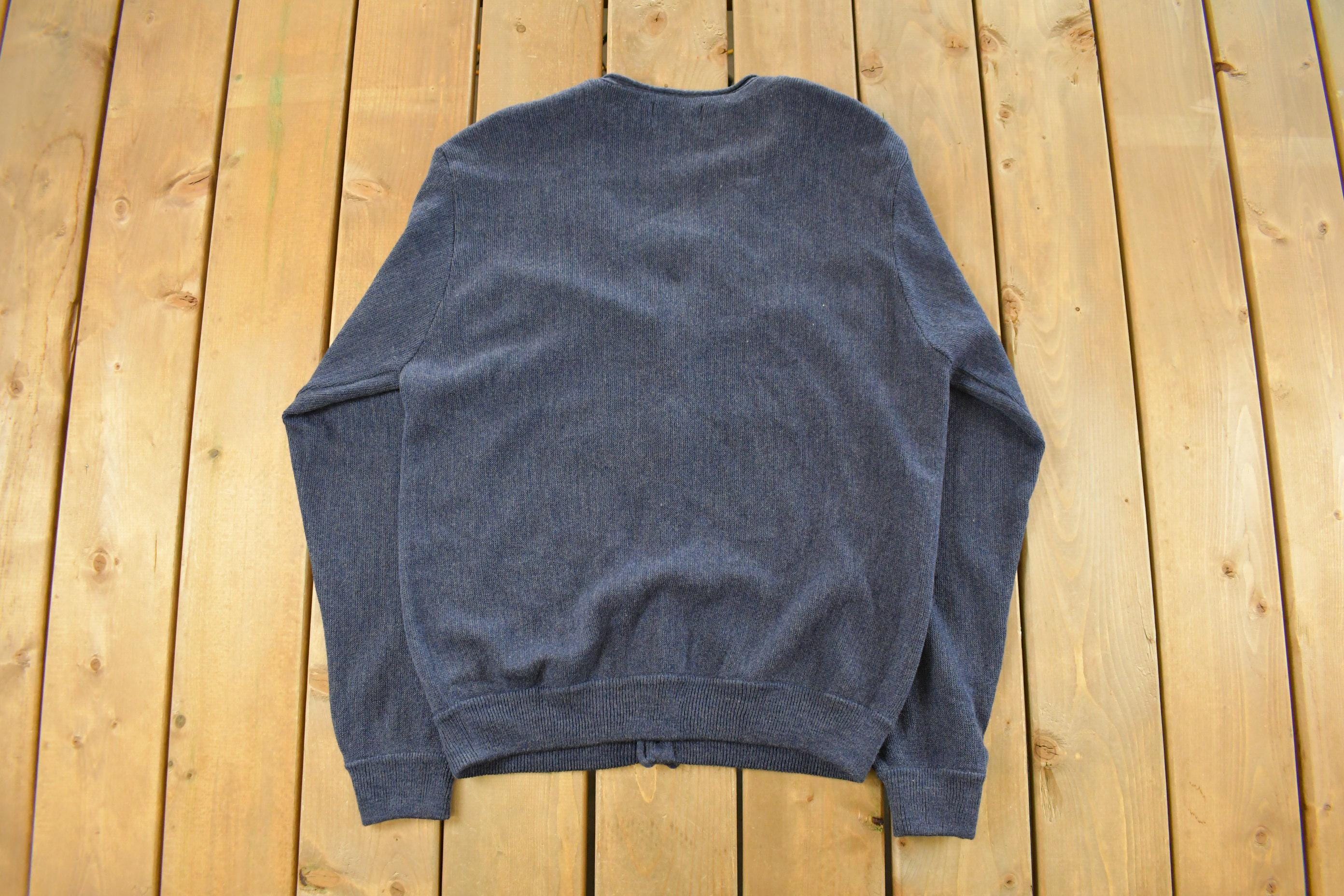 Vintage 1990s Palmland Knit Cardigan Sweater Men's XL