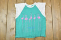 Vintage 1980s Wasaga Beach Flamingos Impression Souvenir T-Shirt