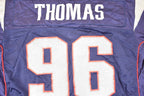 Vintage Y2K Reebok New England Patriots Adalius Thomas NFL Jersey Men's L / Football Fan Apparel / 2000s Sportswear / Single Stitch Tee