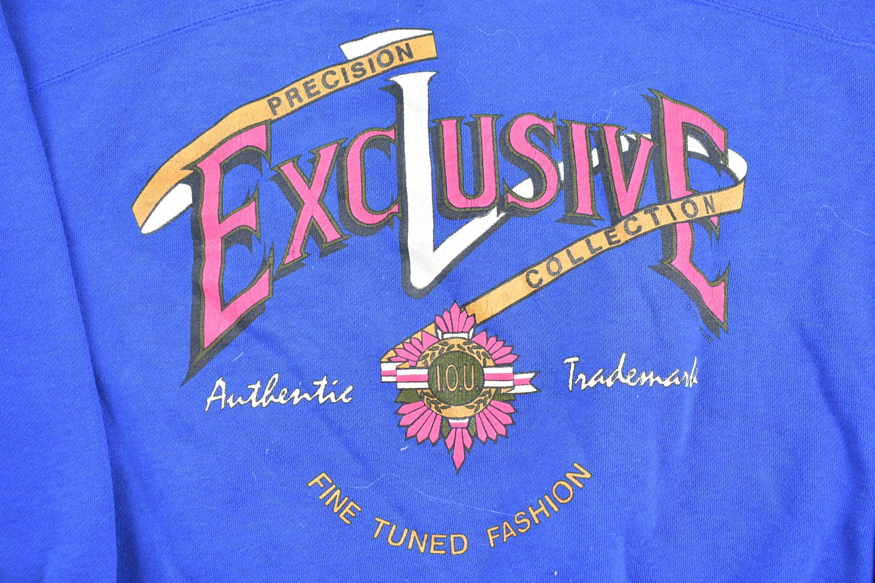 Vintage 1990s I.O.U Fine Tuned Fashion Mock Neck Sweatshirt