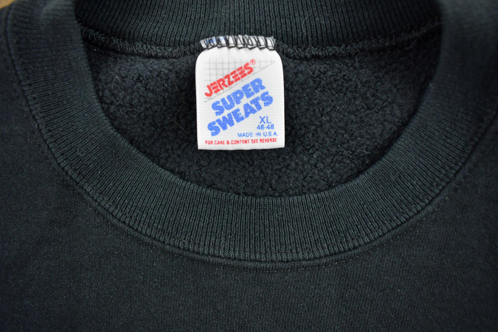 Vintage 1990s Black Quantum Crewneck Sweatshirt