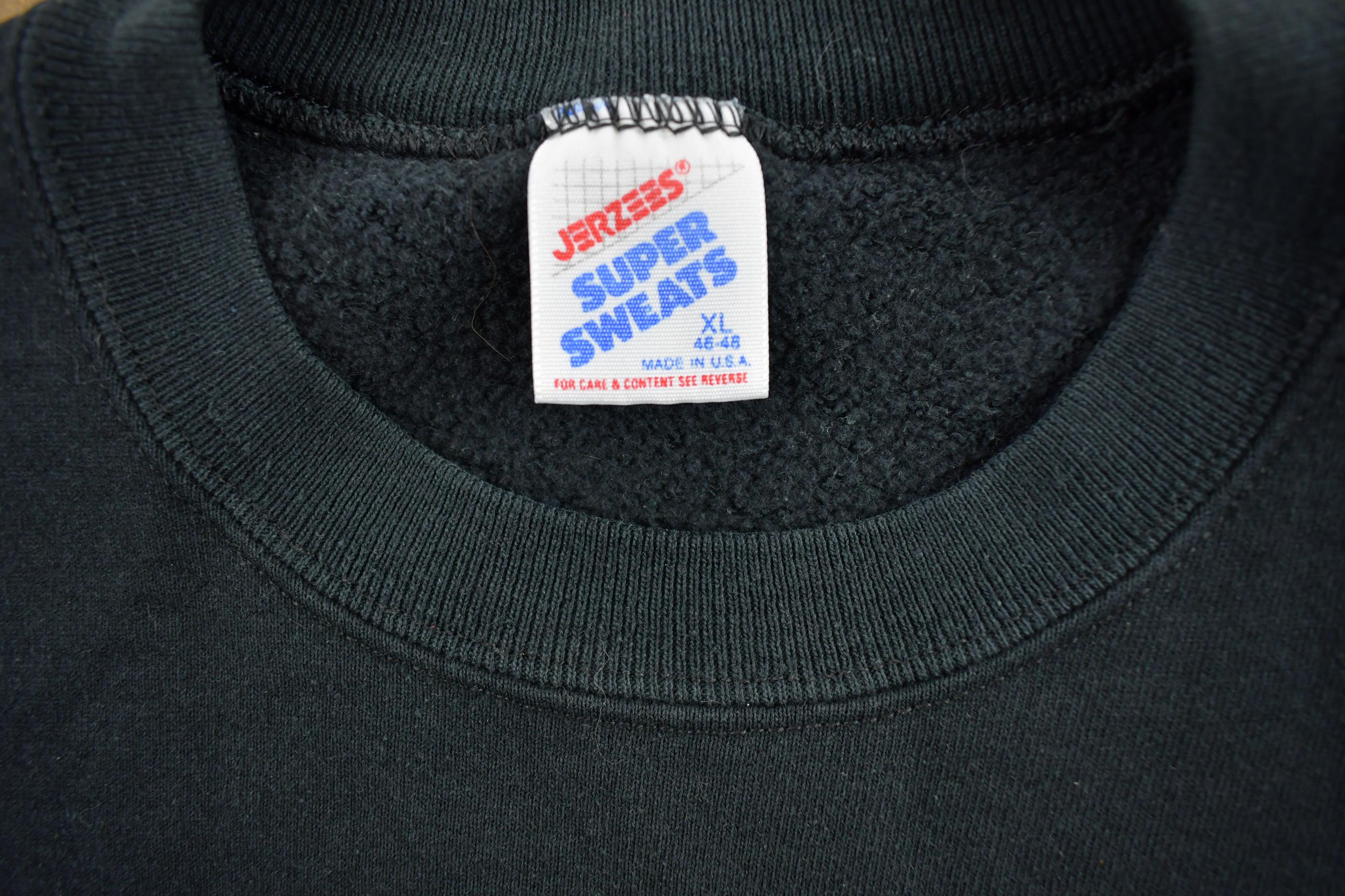 Vintage 1990s Black Quantum Crewneck Sweatshirt