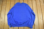 Vintage 1990s Jerzees Blank Blue Crewneck Sweatshirt Men's 3X