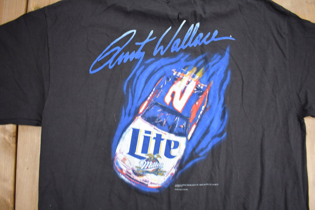 Vintage 1996 Rusty Wallace Miller Racing T-Shirt