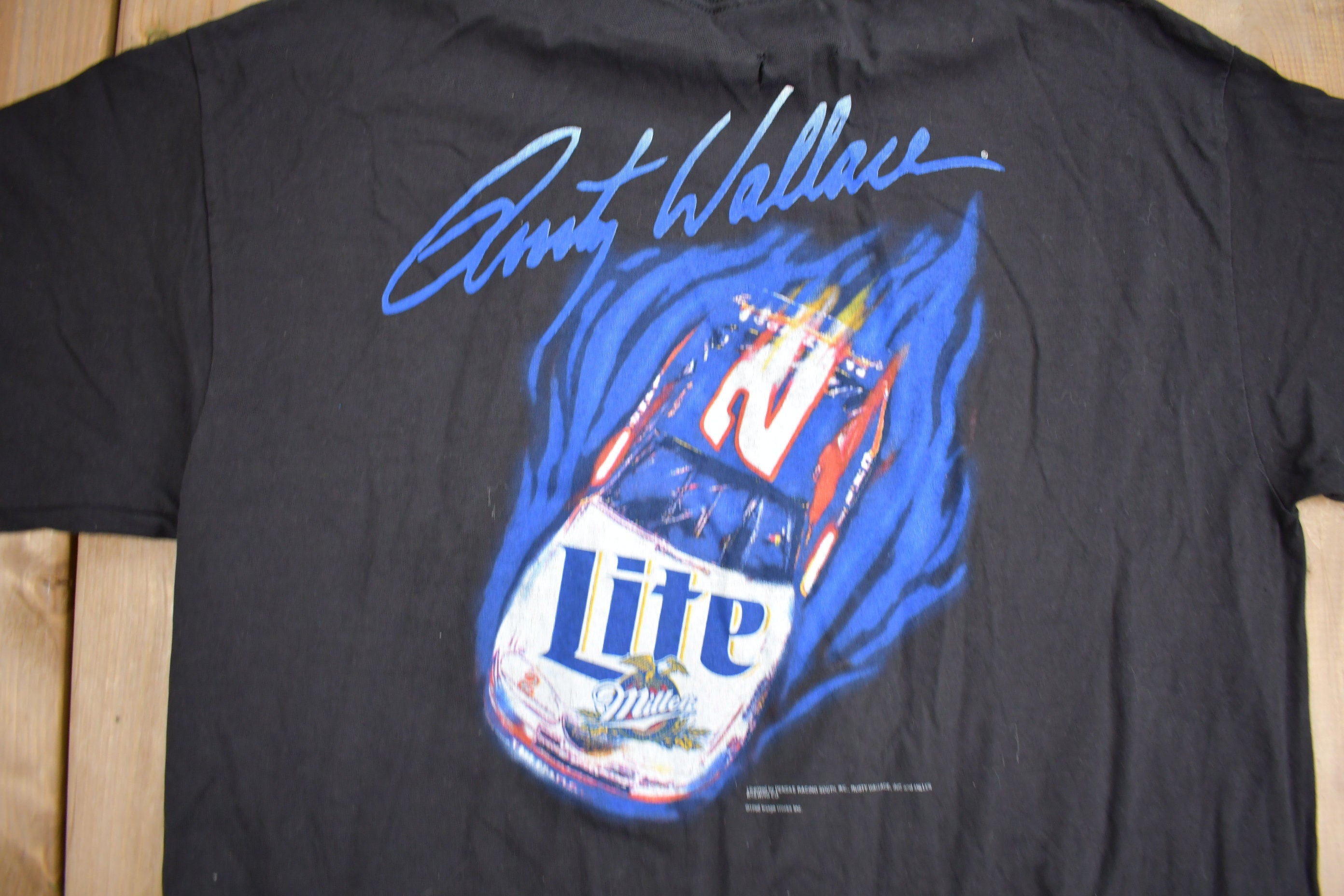 Vintage 1996 Rusty Wallace Miller Racing T-Shirt