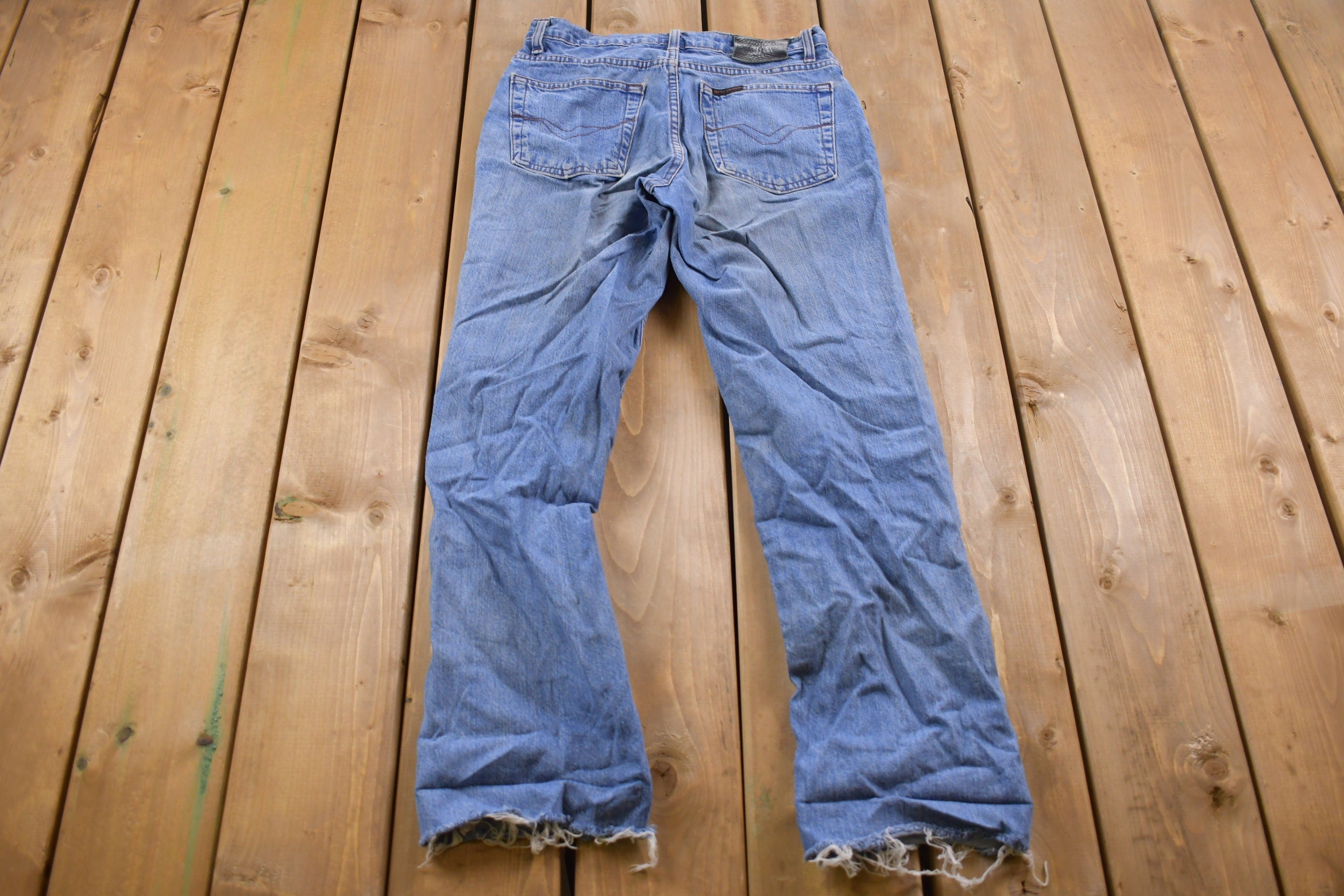 Vintage 1990's Harley Davidson Blue Jeans 28 x 11