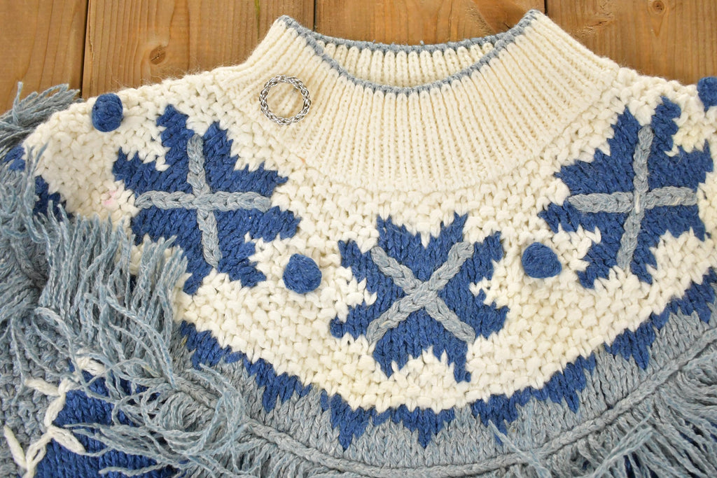 Vintage 1990s American Weekend Knit Abstract Crewneck Sweater Women's L