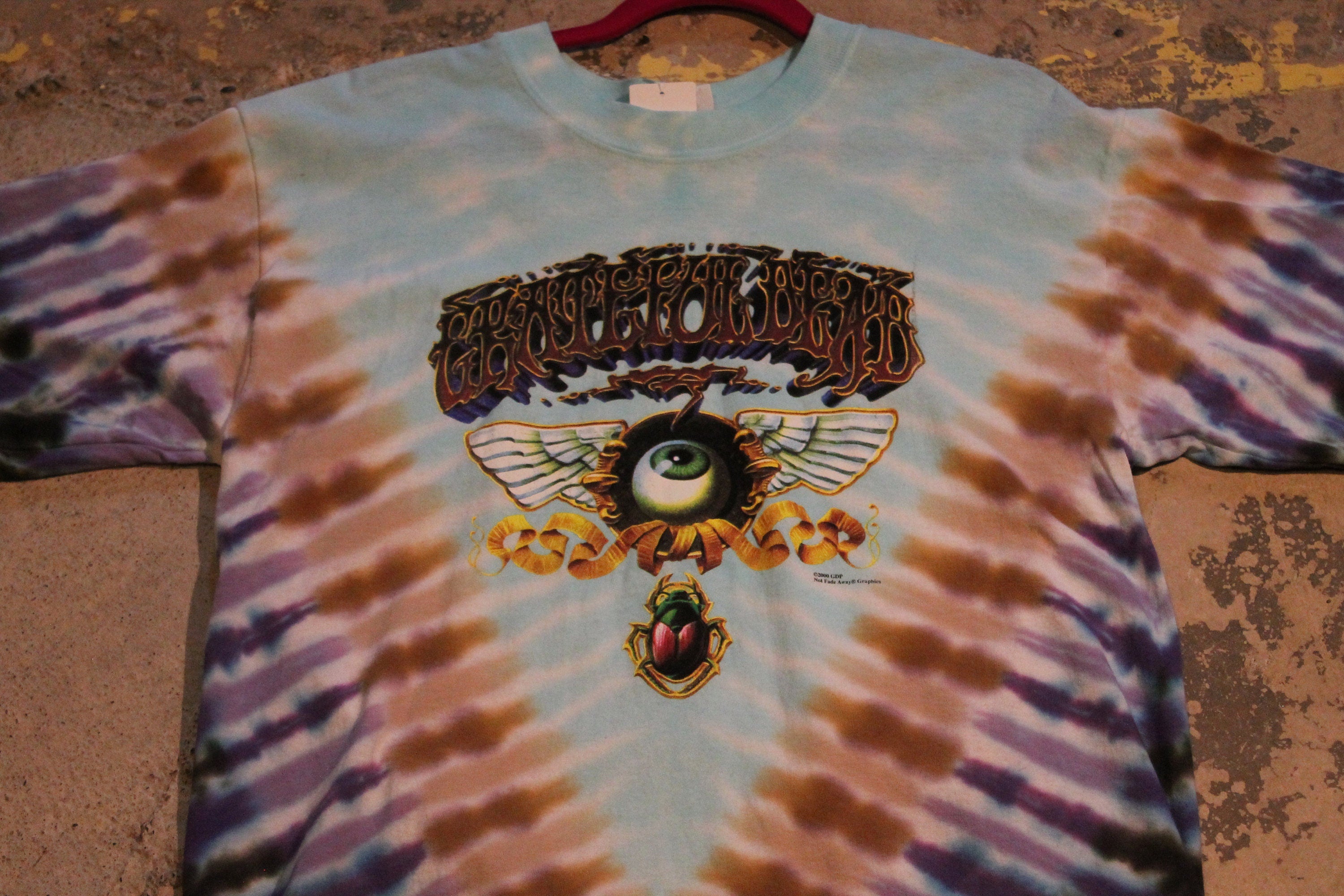 Vintage 2000 The Grateful Dead Tie Dye Eyeball Graphic Band T Shirt