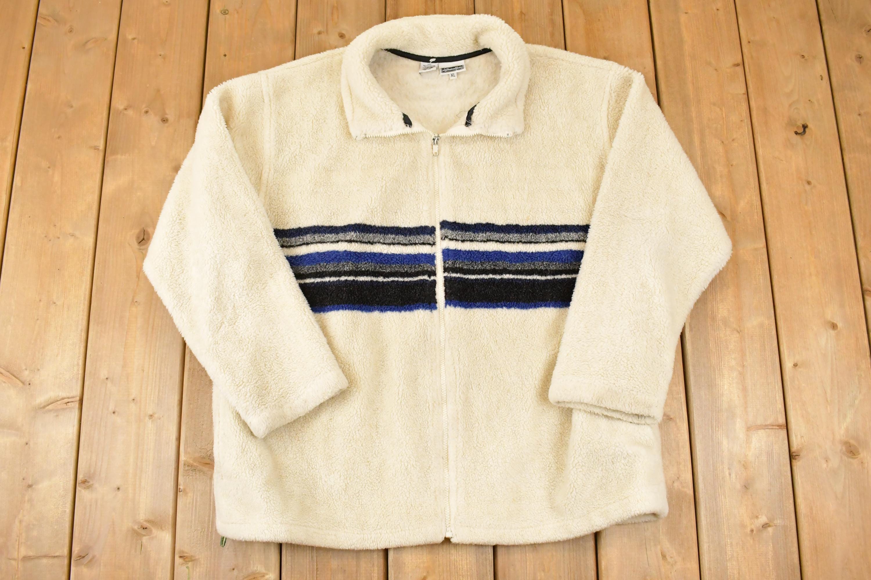 Vintage 1990s Xhilaration Full Zip Fleece Outdoorsman Sweater Mens L