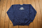 Vintage 1990s Embroidered Floral Heart Crewneck Sweatshirt  90s Crewneck  Made In USA  Streetwear  Embroidered