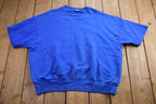 Vintage 1980S Blank Boxy Short-sleeve Crewneck Sweatshirt