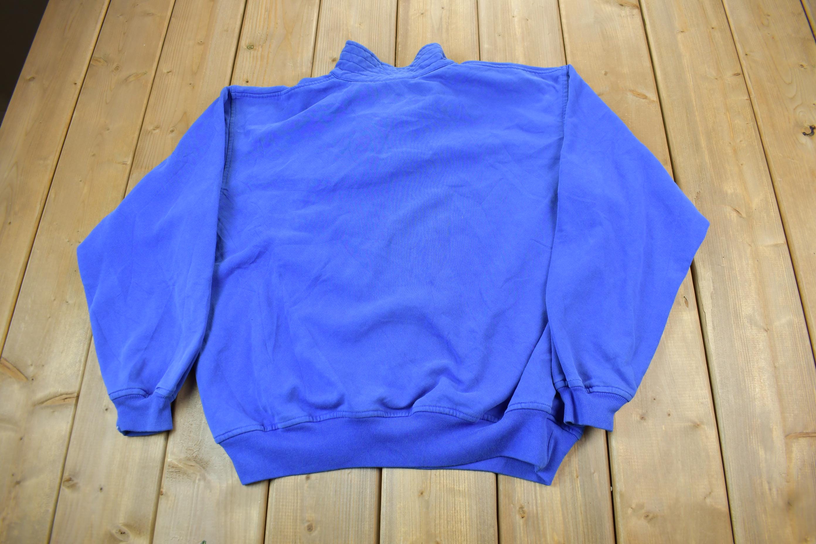 Vintage 1990s Tinley Light Blue Crewneck Sweatshirt Made In USA
