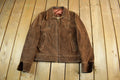 Vintage 1980s Cresco Suede Leather Jacket Adult Small