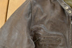 Vintage 1970s AMF Harley Davidson Leather Cafe Racer Jacket Men's Large