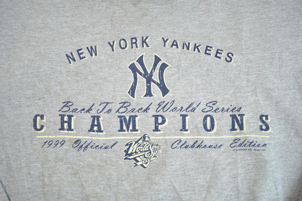 Vintage 1999 New York Yankees MLB Championship Baseball Crewneck Sweatshirt - XL