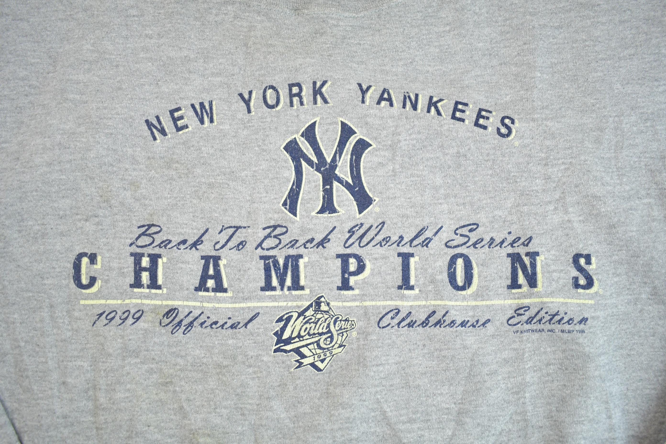 Vintage 1999 New York Yankees MLB Championship Baseball Crewneck Sweatshirt - XL