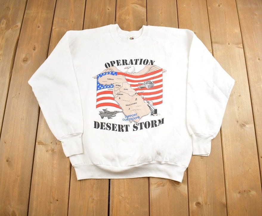 Vintage 1990s Operation Desert Storm Crewneck Sweatshirt