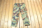 Vintage 1990s Army Camouflage Cargo Pants Size 34 x 28 Made In