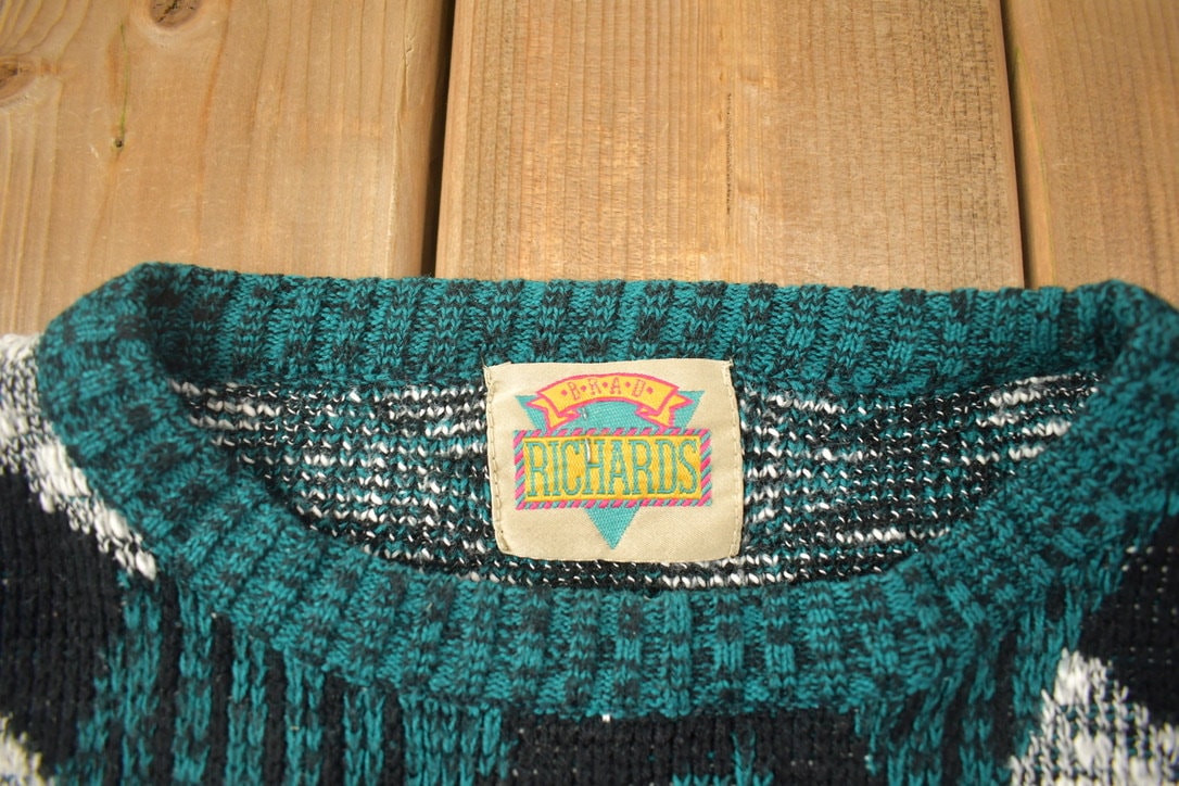 Vintage 1990s Brad Richards Knitted Crewneck Sweater