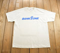 Vintage 1990s Bank One Hanes Single Stitch Graphic T Shirt Made In USA
