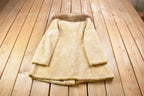Vintage 1970's Wool Coyote Fur Collared Coat