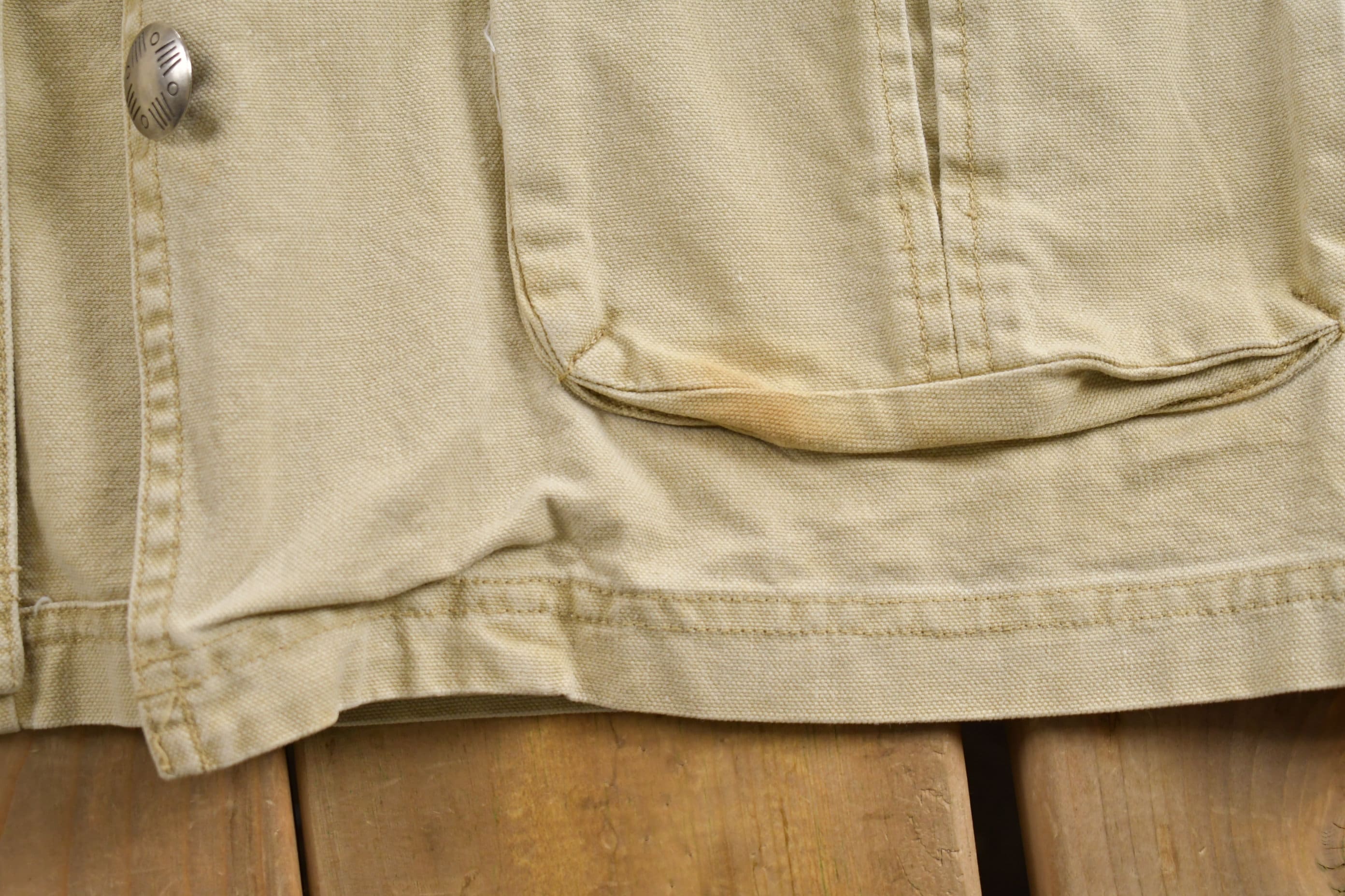 Vintage 1990s Chicos Beige Denim Jacket