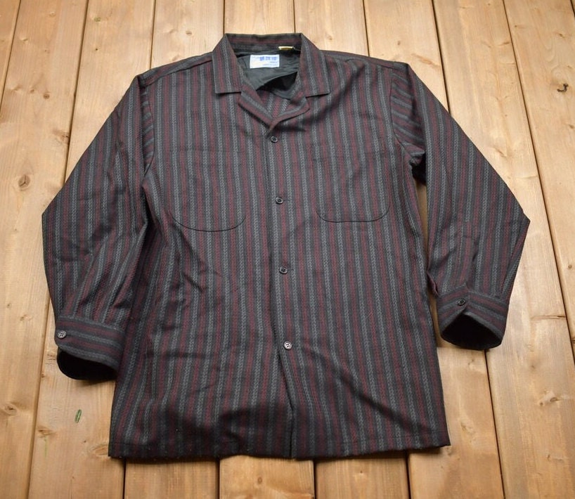 Vintage 1990s Striped Button Up Shirt
