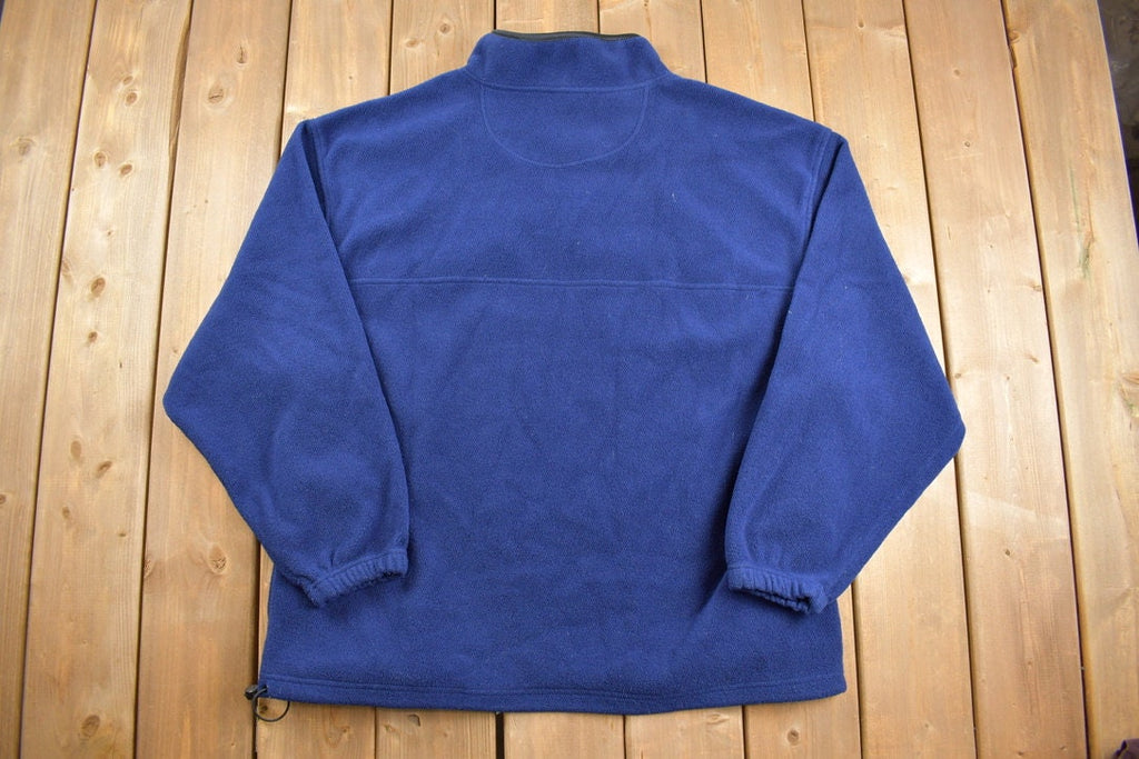 Vintage 1990s Starter University of Michigan Quarter Zip Sweatshirt